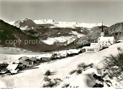 Alvaneu Dorf GR Panorama Kirche Feldpost