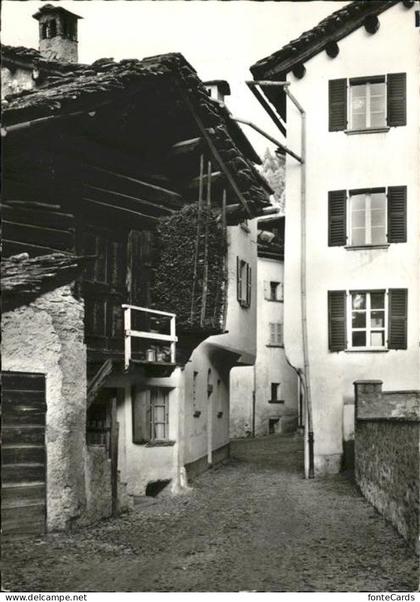 Bondo Graubuenden Dorfpartie