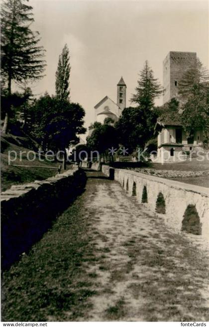 Bregaglia Ruine Castelmur und Nossas Donna