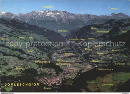 Domleschg GR Panoramakarte