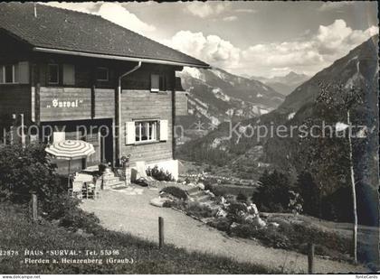 Flerden Haus Surval am Heinzenberg Alpenpanorama
