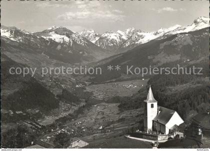 Furna Kirche Praetigau und Silvrettagruppe