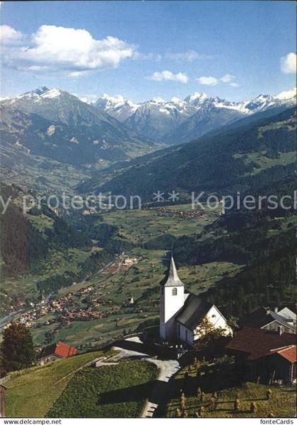 Furna mit Jenaz Fideris und Silvrettagruppe