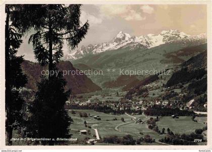 Jlanz Ilanz Glion GR Panorama Blick gegen Brigelserhoerner und Bifertenstock Alp