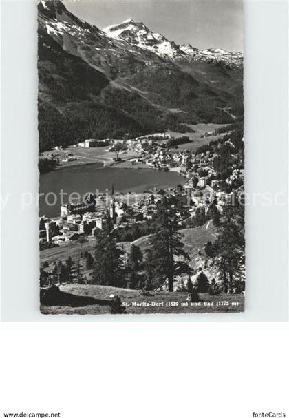 Moritz Dorf GR St Dorf Bad See Berge