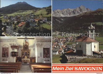 Savognin Ortsansicht Kirche Inneres