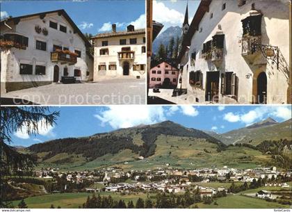 Scuol Tarasp Vulpera Dorfpartien Scuol Panorama