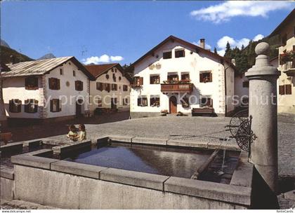 Scuol Tarasp Vulpera Dorfplatz Scuol