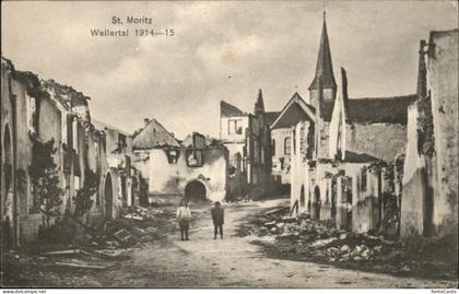 St Moritz GR Sankt-Moritz Weilertal Zerstoerung