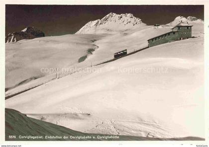 St Moritz  SANKT MORITZ GR Corvigliagebiet Endstation der Corvigliabahn und Corv