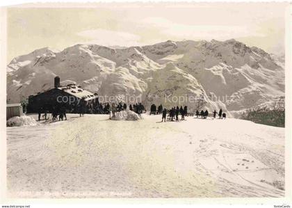 St Moritz  SANKT MORITZ GR Corvigliahuette Skipiste Wintersportplatz Alpen