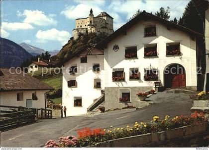 Tarasp Dorfmotiv Schloss Tarasp