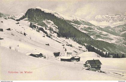 Valzeina Praettigau-Davos GR Winterpanorama
