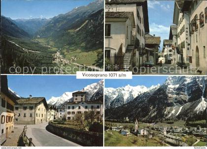 Vicosoprano Panorama Dorfpartien