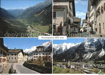 Vicosoprano Panorama Dorfpartien