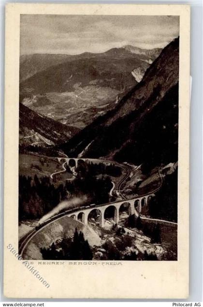 7482 Bergün Bravuogn - Rhätische Bahn, eisenbahn, Viadukt - 51279822