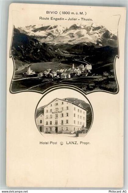 7457 Bivio Foto AK Hotel Post - 13581832