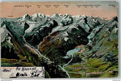 7505 Celerina/Schlarigna 1906 - Vogelschau Oberengadin - 39410516