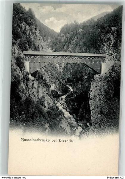 7180 Disentis Mustér Foto AK Ruesseinerbrücke - 38193636