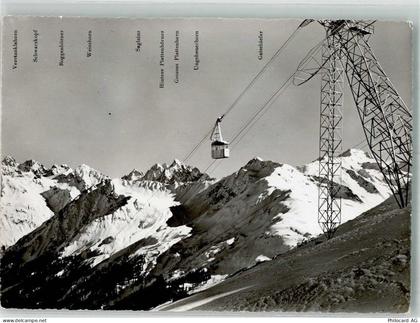 7250 Klosters 1956 Winter Seilbahn Klosters-Gotschnagrat-Parsenn - 38210483