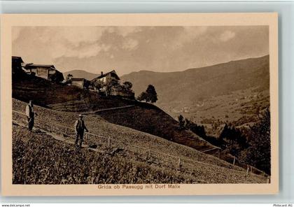 7074 Malix - Teilansicht, Grida ob Passugg, gute Erhaltung AK - 13070378