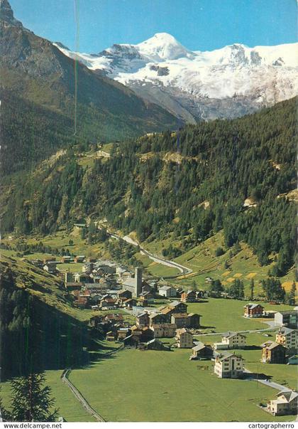 Switzerland Saas-Grund mit Allainhorn panoramic view