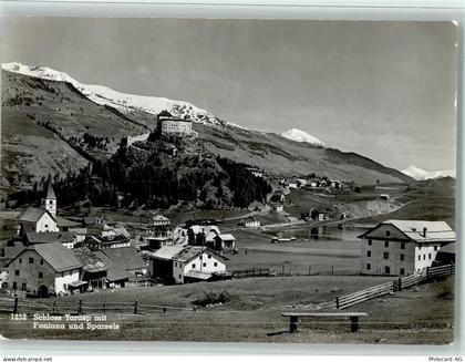 7553 Tarasp - Schloss Tarasp mit Fontana und Sparsels - 11058565