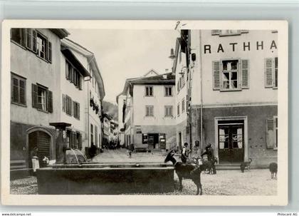 7430 Thusis - Alt-Thusis Rathaus Brunnen Ziegen Hunde - 13116793