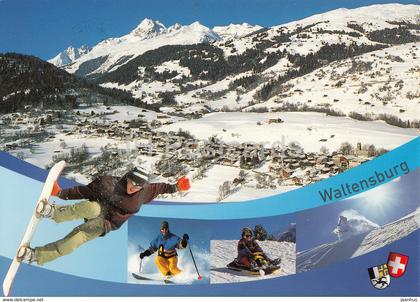 Waltensburg - ski resort - snowboard - skiing - sledge - 2008 - Switzerland - used