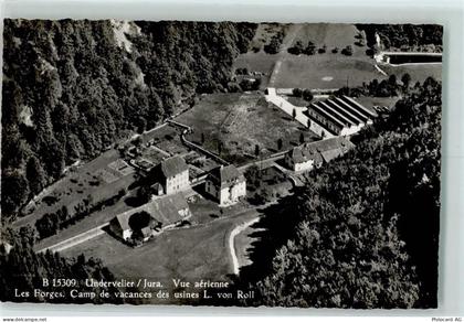 2863 Undervelier - Vue aérienne Les Forges Camp de vacances des usines L... - 13129342