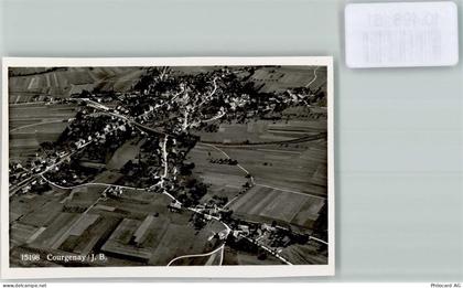 2950 Courgenay FOTO KEINE AK Foto 10cm x 7cm Fliegeraufnahme Neujahrswün... - 10498161