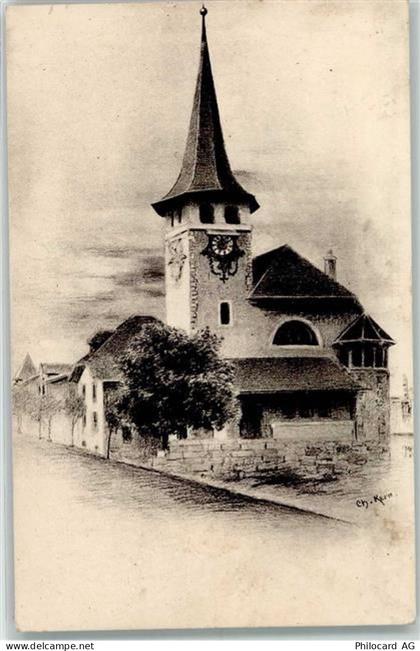 2350 Saignelégier Gebrauchsspuren Kirche sign. Ch. Kern - 10301665