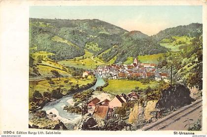 Suisse - SAINT-URSANNE (JU) Vue générale - Ed. Louis Burgy 1190