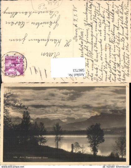 586753,Foto Ak Am Sempacher See Sempachersee Sursee Switzerland