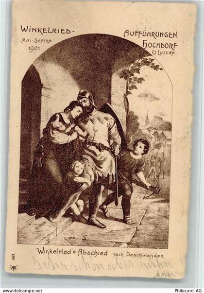 6280 Hochdorf 1901 - Winkelrieds Abschied - Aufführungen Hochdorf - 13106054