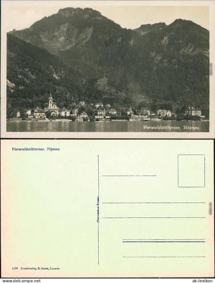 Ansichtskarte Luzern Lucerna Vierwaldstätter See - Vitznau 1930