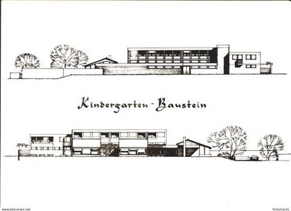 Hochdorf LU Kindergarten Hochdorf Nord Sued Ansicht Baustein