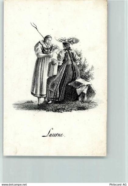 Künstlerkarte Frauen in Trachten - 11092637