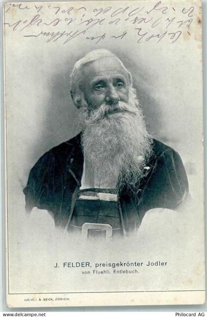6173 Flühli LU 1912 - J. Felder preisgekrönter Jodler Entlebuch - 13271360