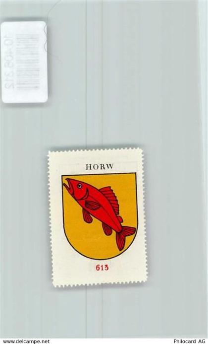 6048 Horw - Vignette Wappen Kaffee Hag ca 1920-1940 Karpfen - 10408312