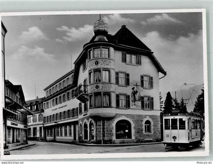 6010 Kriens Foto AK Straßenbahn Geschäft Kreuzbäckerei - 13312340