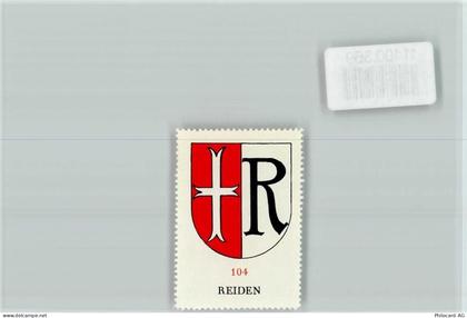 6260 Reiden - Vignette Wappen Kaffee Hag ca 1920-1940 - 11100369