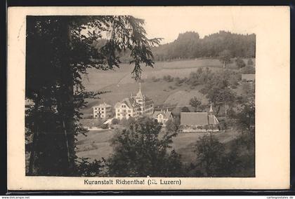 AK Richenthal, Kuranstalt Richenthal aus der Vogelschau