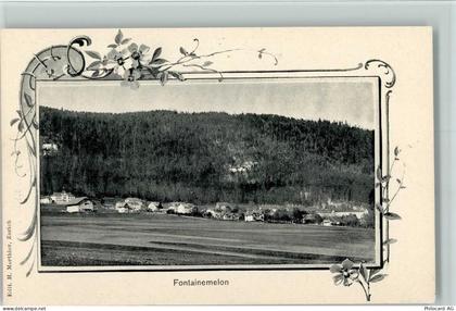 2052 Fontainemelon - Panoramaaufnahme Passepartout Jugendstil - 13095623