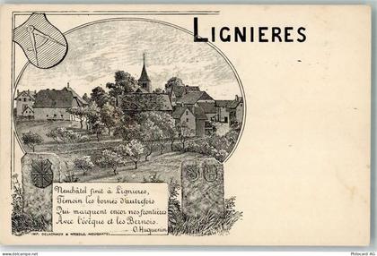2523 Lignières Lithographie - 13289402