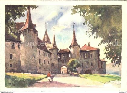 Colombier NE Chateau de Colombier Kuenstlerkarte