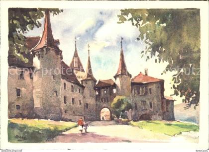 Colombier NE Chateau de Colombier Kuenstlerkarte