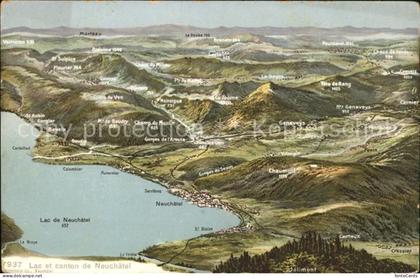 Lac de Neuchatel Lac et Canton de Neuchatel