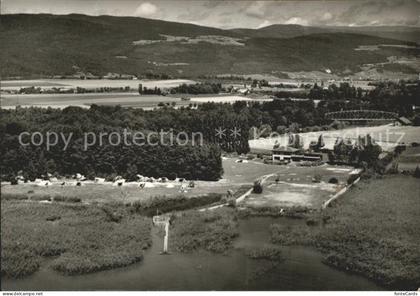 Thielle Fliegeraufnahme am Neuenburgsee