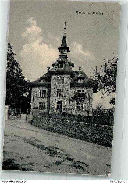2074 Marin-Epagnier 1911 Foto AK Le Collége - 38194702